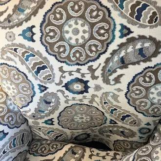 Free Patterned Upholstered Armchairs – Set of 2 1