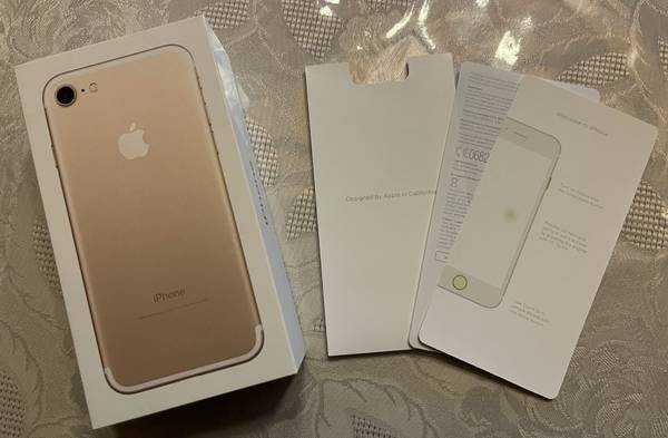 Apple iPhone 7 Box, 32GB Gold - cell phones - by owner