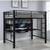 Full Size Bunk Bed: Workstation, Ladder, Memory Foam Mattress 7 thumbnail