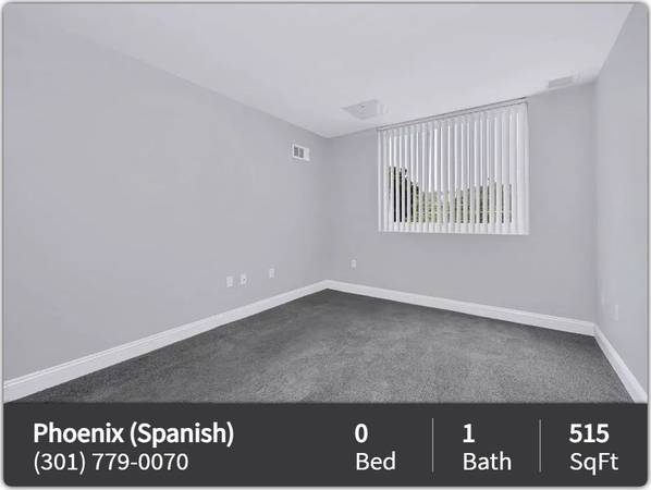$1,168 / 515ft2 - Don't wait! These moving deals go fast! Studiox (Bladensburg - Bladensburg Waterfront Park)64040026900354122