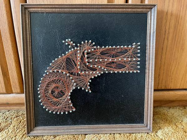 Copper Wire Art - Derringer Handgun 1