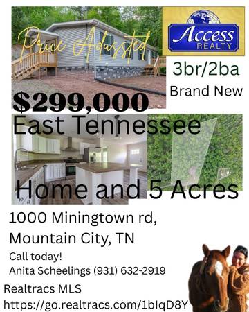 $299,000 / 3br - 1464ft2 - Awesome Country Home with 5 acres - 1000 Mining Town Rd, Mountain City (Mountain City)63852176394371120
