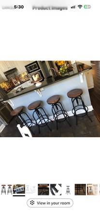 Bar stool Adjustable! 2 Available, 30 each 1