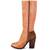 Ladies Boots COGNAC knee-High 5 thumbnail