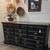 Newly Refinished Long Black Dresser w/ Stained Top 1 thumbnail