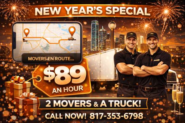 🔥 START THE NEW YEAR FRESH – MOVERS $89/HR – FAST & RELIABLE🚛🚛🚛 1