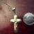 25 inch Long 18K yellow Gold Necklace with Crossification Cross Pendan 7 thumbnail