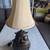 Beautiful 1990s Rare Hand Carved Hardwood Owl Lamp 1 thumbnail