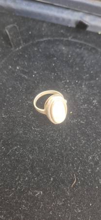 Sterling ring with stone - $25 (Renton WA)63471238332547120