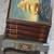 VINTAGE STORAGE BOX WITH HAND PAINTED SAILING SHIP 10 thumbnail