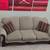 90" Sofa – Neutral Fabric, Distressed Wood Trim, Excellent Condition 16 thumbnail