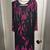 SHO MAX ORGINIALS Size Small Women's Pleated Black Pink Vintage Dress 1 thumbnail