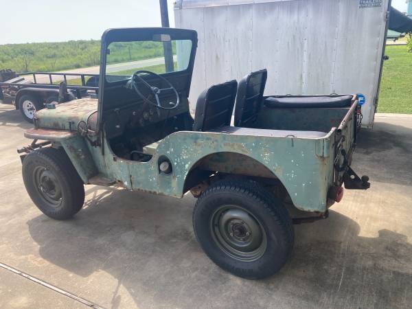1950 WILLYS CJ3A JEEP RARO!!! PROSPECTO DE RESTAURACIÓN - $4,500 (Freeport, TX)63622281202817123