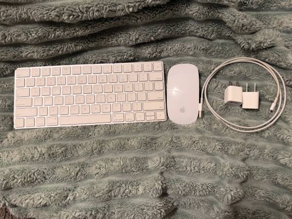 Apple Magic Keyboard and Magic Mouse Combo, White, Lightning, A1644/A1 1