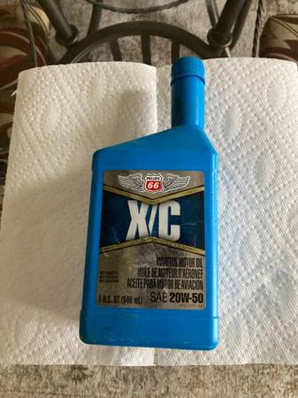 aviation motor oil SAE 20W-50 1 US quart unopened 1