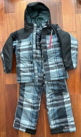 Columbia Snow Ski winter jacket and bib kids suit size S 1