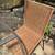 Outdoor garden furniture set, glass top table & metal frame chairs 4 thumbnail