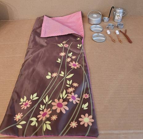 Our Generation Camping Sleeping Bag, Cookware, Other Toys for 18" Doll 1