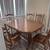 Solid Oak wood Dining room table and chairs 2 thumbnail