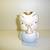 Vintage Shawnee Ceramic Blue Gold Trim Bird Owl Chick Pitcher 1 thumbnail
