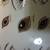 Halloween Vintage 1960s Artwork Artist Ken Ocorr  Ceramics Tile "EYES" 8 thumbnail