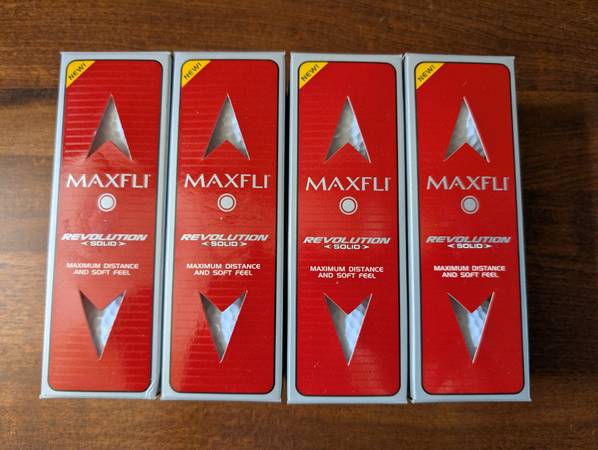 New Maxfli Revolution Solid Golf Balls - 12 total 1