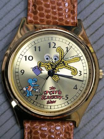 The ITCHY & SCRATCHY SHOW Vintage GOOGLE EYES Wristwatch 1