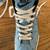 Woman’s Nike Blue Flower Print Material Tall High Tops Shoes Size 8 1/2 5 thumbnail