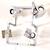 MID-CENTURY - MODERN CHROME WALL LAMP - RARE AND UNIQUE 4 LIGHTS 70s 11 thumbnail