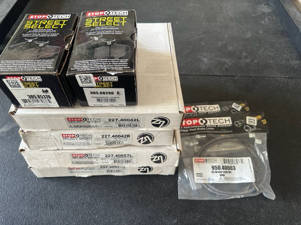 StopTech Brake Kit – Pads, Rotors & SS Line for Acura RSX type S and Honda Civ 1