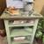 Large Hand-painted Nightstand Side Table with Drawer and Shelves 1 thumbnail