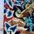 Old Vintage Tapestry Needlepoint Fabric Material Rooster Bird 3 thumbnail