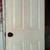 DOOR Bedroom Bathroom Entrance 6 Panel White Wood Hinges Doorknob Lock 5 thumbnail