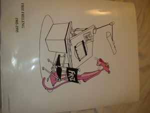 PINK PANTHER HAND PAINTED ON CLEAR CELL 1