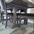 Solid Wood Gray Dining Table + 6 Upholstered Chairs 5 thumbnail