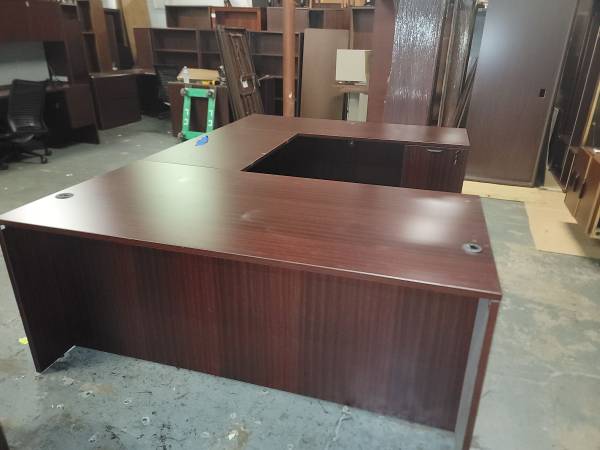 U shape desk for office home 6 by 9 heavy duty 1