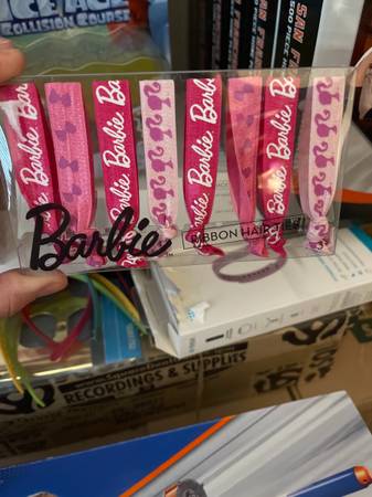 Barbie Ribbon Hair Ties 8 Pcs New!!! 1