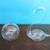 Pair of Clear Glass Propagation Vases (One Orb & One Shaped Like Swan) 1 thumbnail