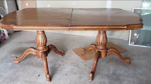 Dining Table with two padestals 1