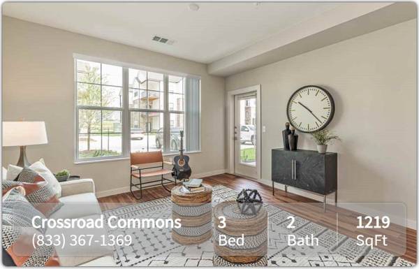 $1,515 / 3br - 1219ft2 - Finest upscale living! 3 bed / 2 bath! Crossroad Commons (Manor)64046032706050120