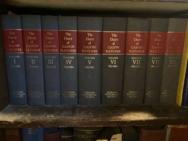 Complete 9-volume set, The Diary of Calvin Fletcher 1