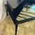 Mid Century Tiered Corner Table 32” Square Black Wood Tapered Legs 4 thumbnail