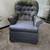 Comfy, lovely blue upholstered swivel rocker - EUC 1 thumbnail