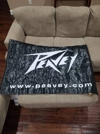 Peavey Vinyl Wall Banner (RARE COLLECTIBLE & HARD TO FIND) 1