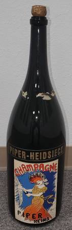 Rare Piper Heidsieck Mathusalem Bottle with Leonetto Cappiello Image 1