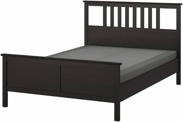 Ikea Black Brown Large Bed 1