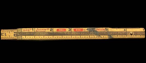 Vintage Lufkin Folding Ruler Red End X46 6ft. Clean - $5 (Baldwin)63471463024387122