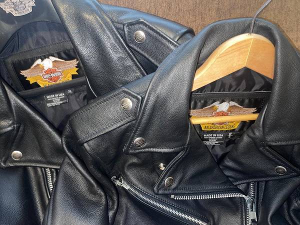MENS AND WOMANS Matching HARLEY DAVIDSON leather jackets 1