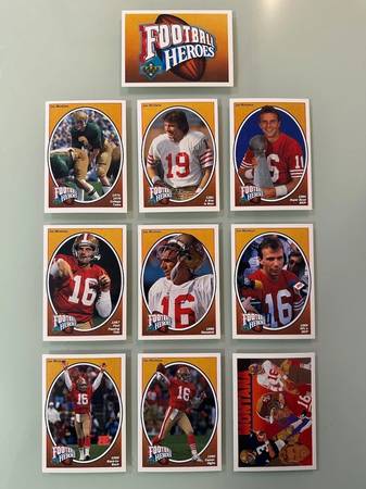 1991 Upper Deck Joe Montana Heroes Complete Football Set SF 49ers 1