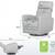Gray nursery swivel glider rocker recliner chair - NEW 2 thumbnail